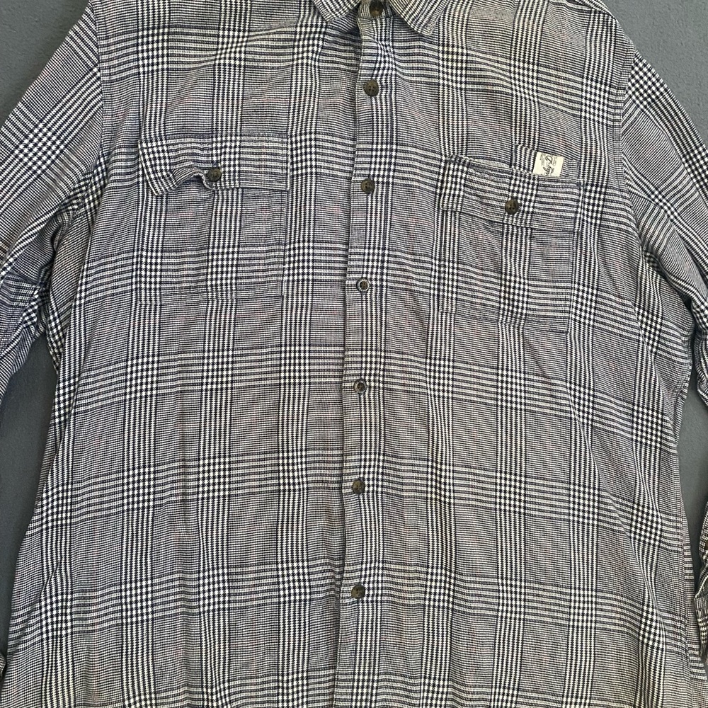 Plaid Button-Up Shirt